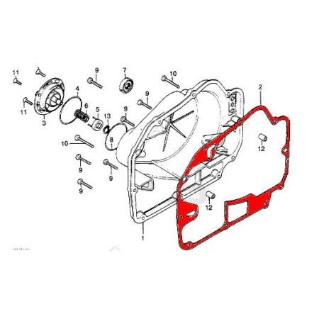 Embrayage - Joint de carter - cb450 k - CB500T