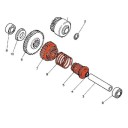 Roue Libre - pignon de starter - 3LP-W1551-00 - XV750, XV1000, VX1100, (apres 1986)