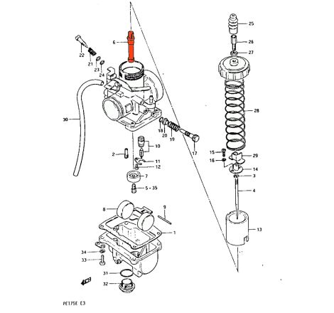 Service Moto Pieces|Carburateur - siege + Pointeau - 13370-40600|Joint de cuve|59,90 €