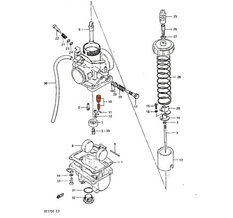 Service Moto Pieces|Carburateur - Joint de cuve - 3XP-14229-00 - WR200 - DT200|Joint de cuve|20,50 €