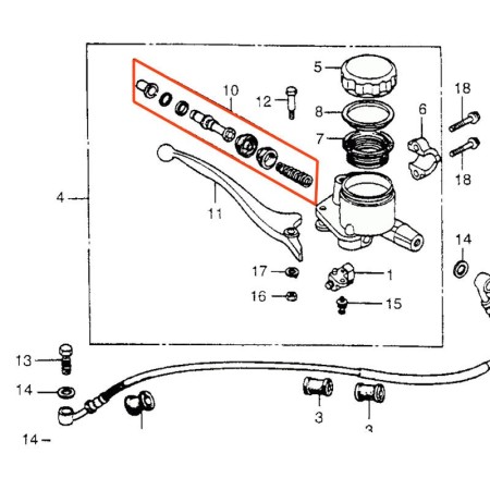 Frein - Maitre cylindre Avant - 2 vis - kit de reparation - annulé