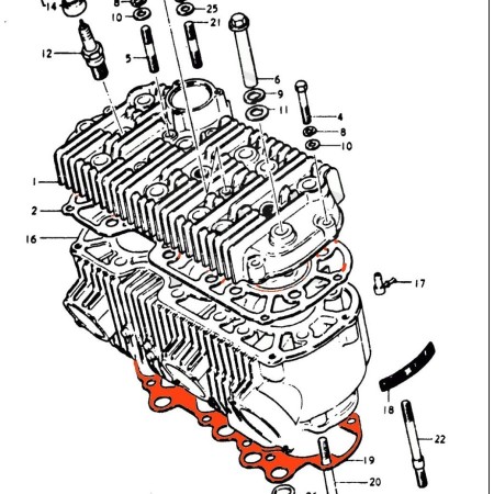 Moteur - Joint d' Embase  - 11241-31001 - GT750 