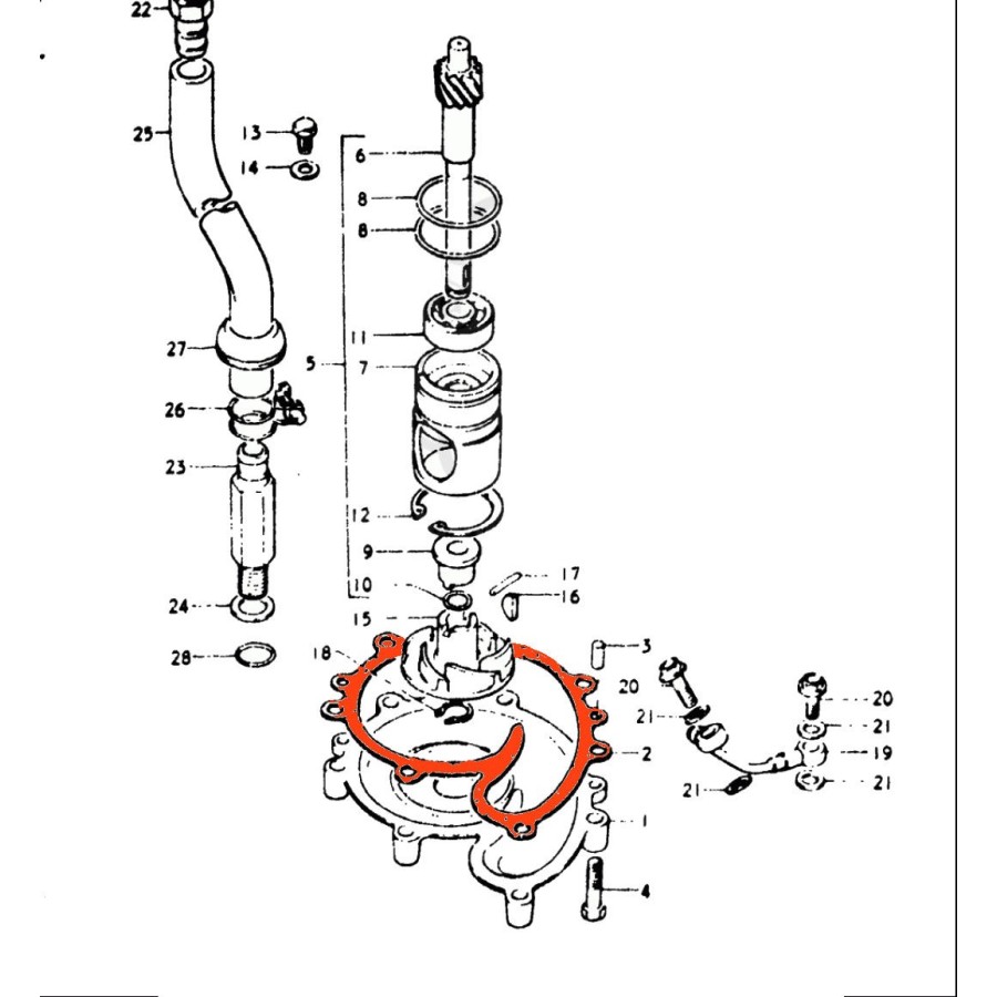 Service Moto Pieces|Moteur - pochette de joint - YZF-R1 1000 - 1998-1999|pochette|180,00 €