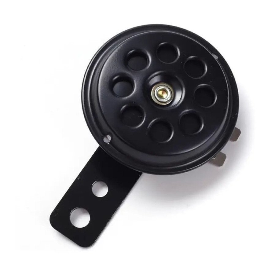 Avertisseur sonore - 6v - Klaxon - Noir - ø 70mm