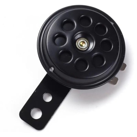 Avertisseur sonore - 6v - Klaxon - Noir - ø 70mm