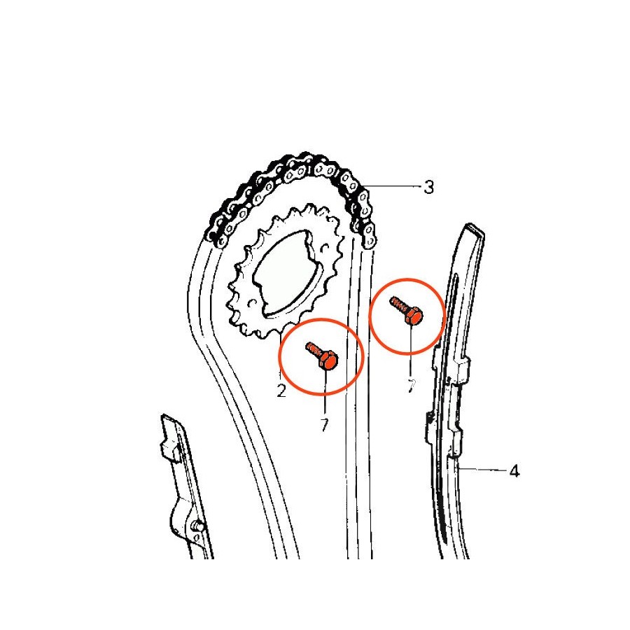 Service Moto Pieces|Distribution - Pignon - Arbre a Came - CB250K - CB350K |Distribution|106,80 €