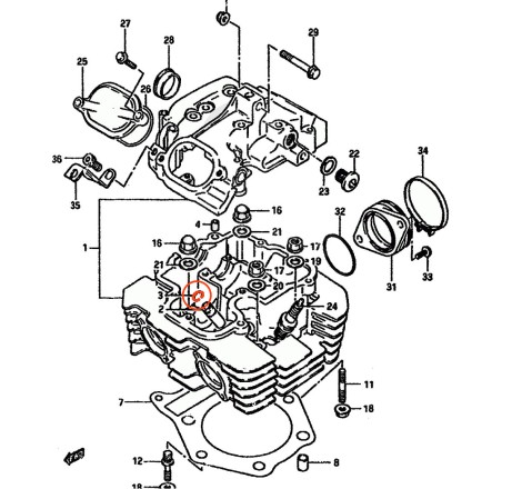 Service Moto Pieces|Carburateur - VM38 - Joint de Cuve - DR600 R/S - 13251-14A00|Joint de cuve|6,90 €
