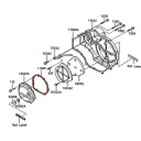 Moteur - joint de carter Gauche, 11009-1387 - 11061-1155, GPZ900, ..., ZX10, GT1000, ZZR1100