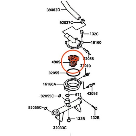 Radiateur - Thermostat, Calorstat - 49054-1051, 49054-0003