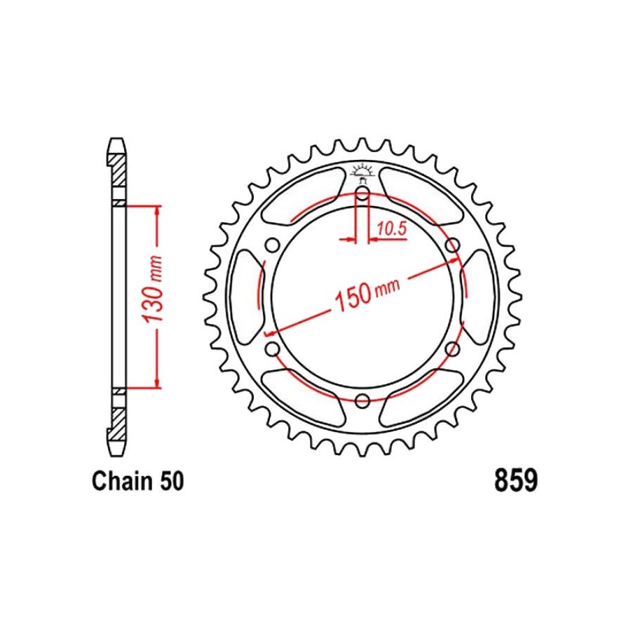 Transmission - Couronne - JTR-859 - 40 dents