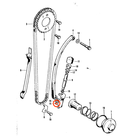 Moteur - Distribution - Clips ø 5mm - 