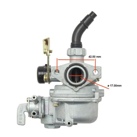 Carburateur - Complet ø 17mm - Starter a Cable (PZ17)