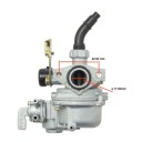 Carburateur - Complet ø 17mm - Starter a Cable (PZ17)