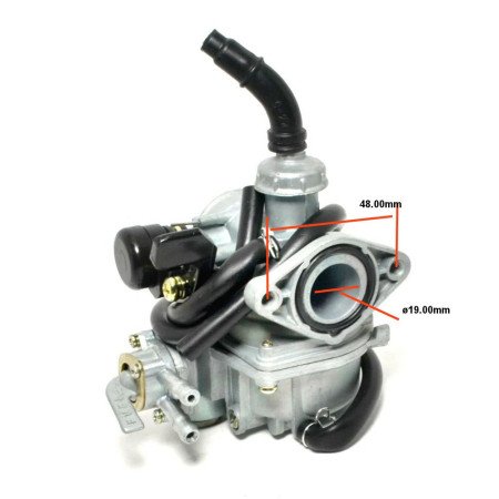 Carburateur PZ19 GOOFIT - 19mm Prise Collecteur - Pour Moteur 4 Temps 50cc 90cc 110cc 125cc - VTT, Dirt Bike, Go-kart, Pocket Bike