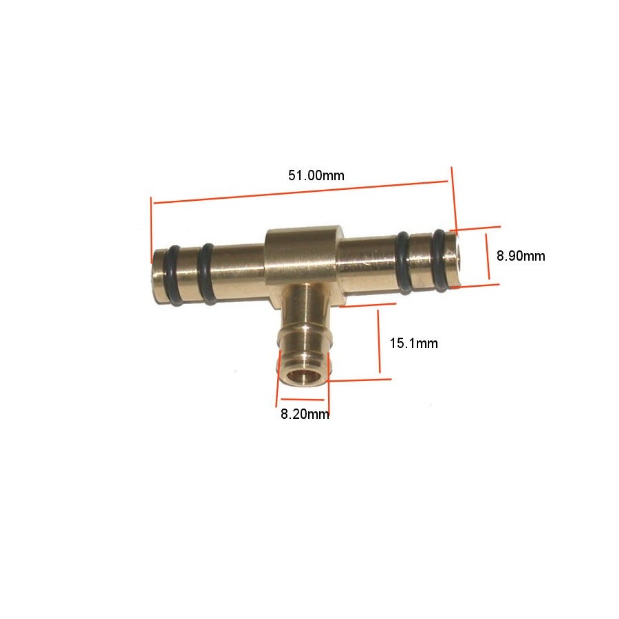 Carburateur - raccord - TE de liaison - 13685-49200 - GS1000, GS1100, GSX1100, ....
