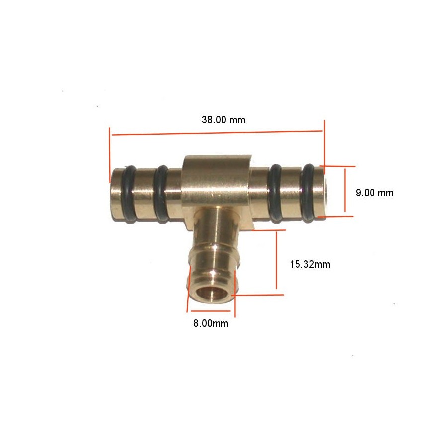Carburateur - raccord - TE de liaison - GS500, GS550, GS650, 