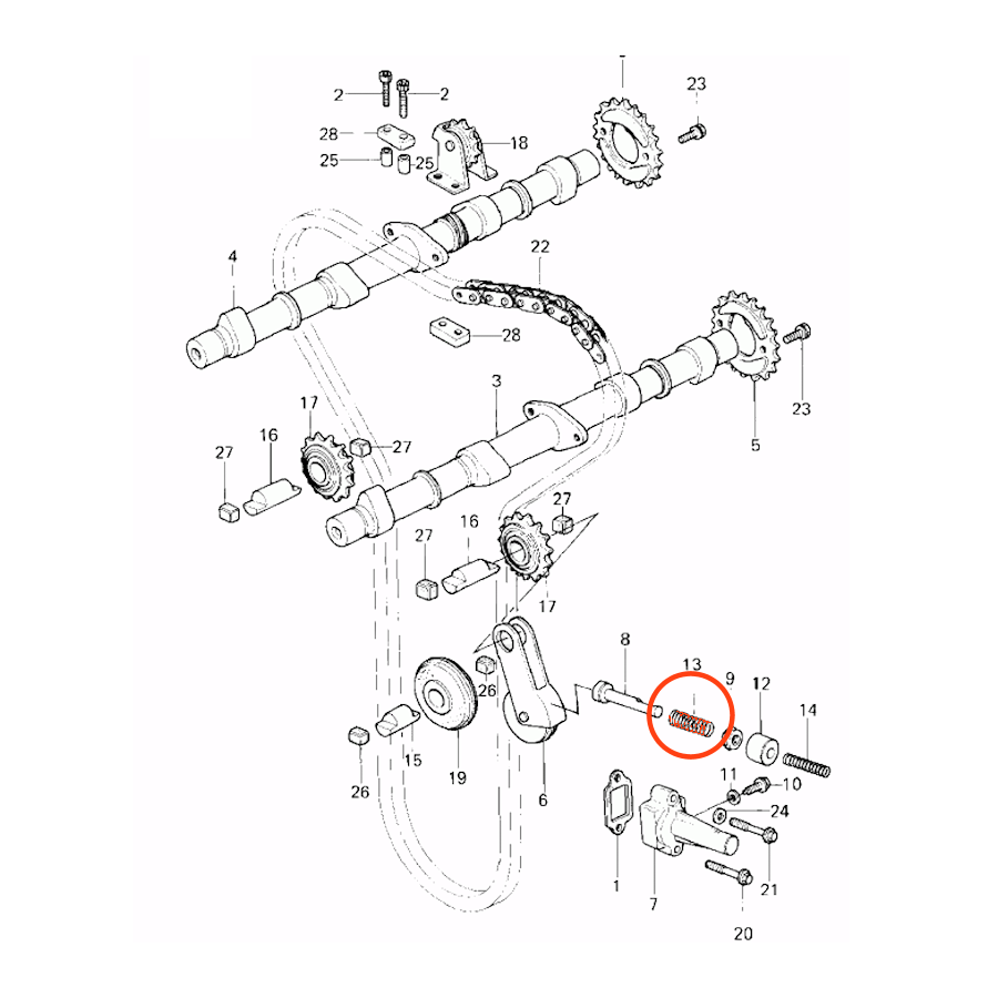 Distribution - Ressort de poussoir - 92081-1068