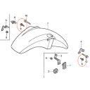 Garde boue - vis de fixation (x1) - M6 x11