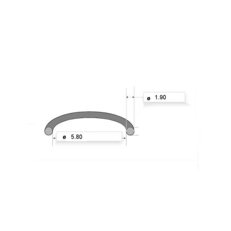 Joint torique (x1) - ø 5.80 x1.90mm - 91305-323-000 - 91318-ME5-003