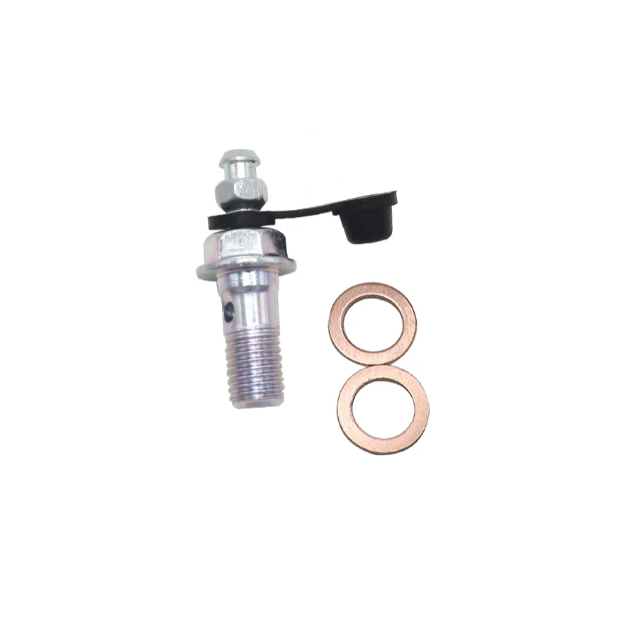 Frein - Vis banjo - M10x1.25 - Simple - INOX - avec vis de purge