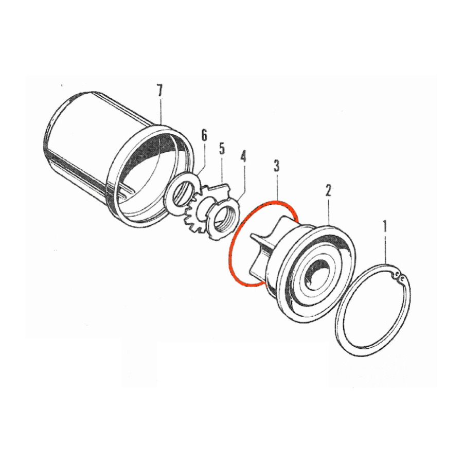 Moteur - Epurateur - Filtre a huile - joint torique - 41.00 x2.00 mm