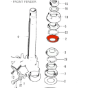 Fourche - Bague - Cuvette - Roulement de direction - 50301-200-315 - 50301-268-000