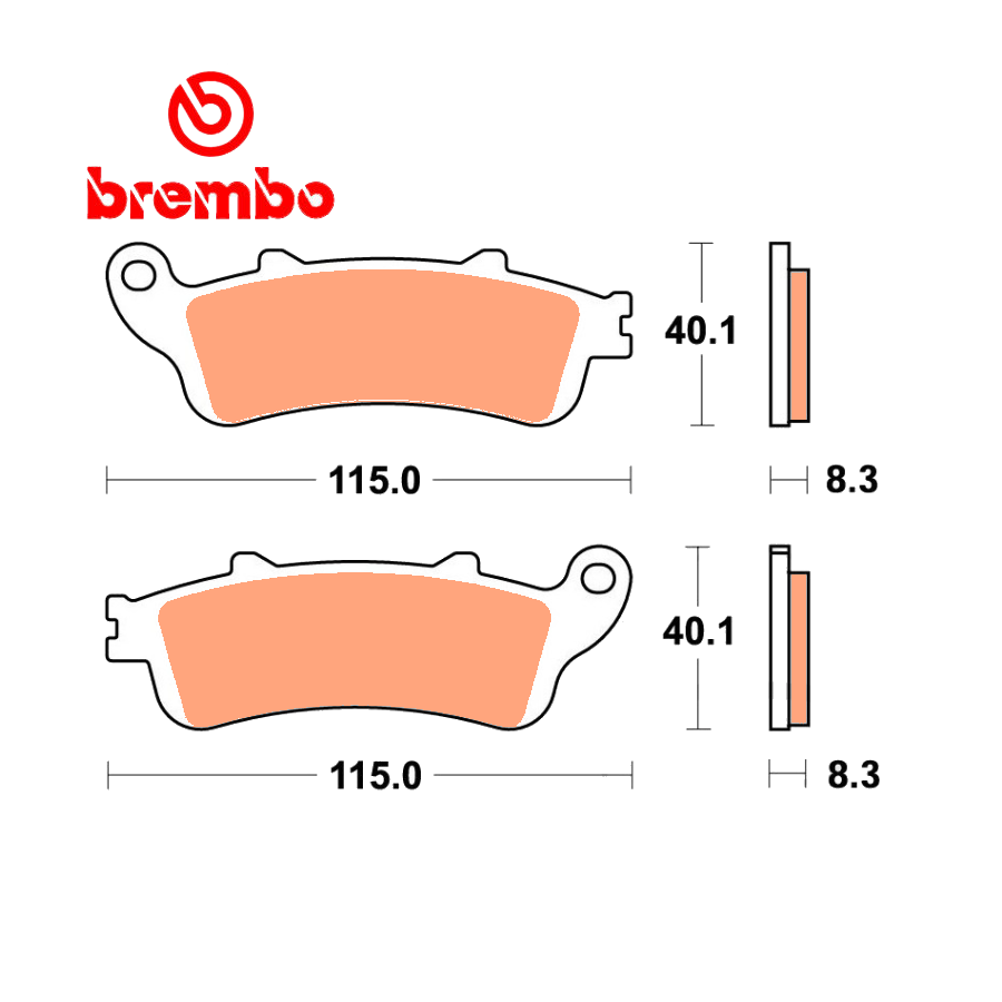 Frein - Jeu de Plaquettes - BREMBO - 07HO42LA