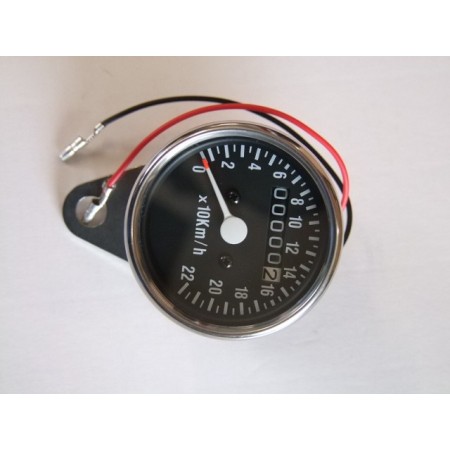 Service Moto Pieces|Tableau de bord - Compteur Mécanique Km/h - 15-18" - NOIR - Ratio 1400Rpm|Tableau de bord - (Compteur-Compte tour)|49,90 €