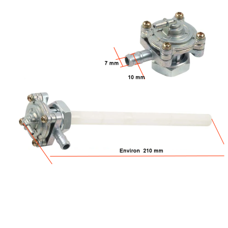 Reservoir - Robinet Essence - filetage M22x1.00 - CBR600, 900, ....
