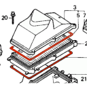 Filtre a air - joint de filtre - Origine - vf750c - RC28 - (x1)
