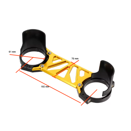 Stabilisateur - Rigidificateur de fourche - ø37mm, entraxe 192mm, passage 60mm