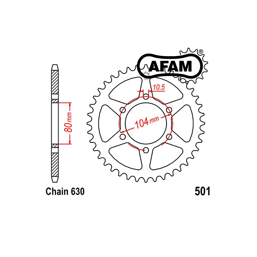 Transmission - Couronne - JTR 501 - 38 Dents