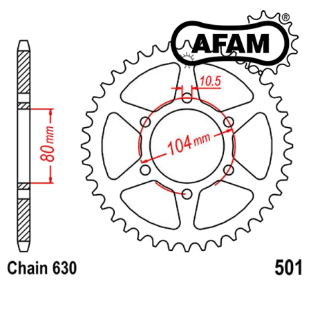 Transmission - Couronne - JTR 501 - 38 Dents