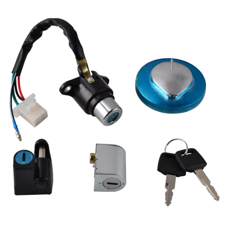 Ensemble clef - Contacteur - réservoir - selle ..... - CB125TDc - TDE - TDJ