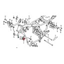 Moteur - plaque - support de tenue moteur Avant gauche
