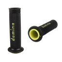 Poignee caoutchouc - Domino - Jaune - ø 22 - lg 120 mm - 