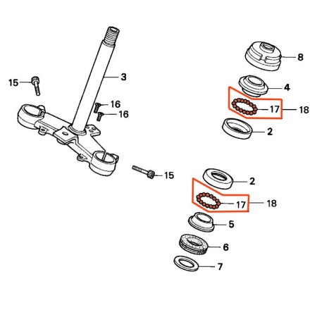 Direction - billes de roulement - (x1) - ø 6.00mm