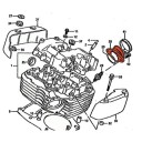 Moteur - Pipe admission - ARRIERE - 13101-38B00 - VS1400 - Intruder