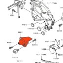 Repose Pied - Platine arriere Droite - 35011-1294 - GTR1000