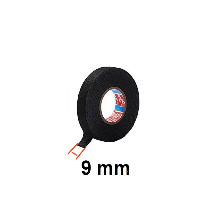 Ruban Tissus pour faisceau electrique - isolant - 9 mm x 15m