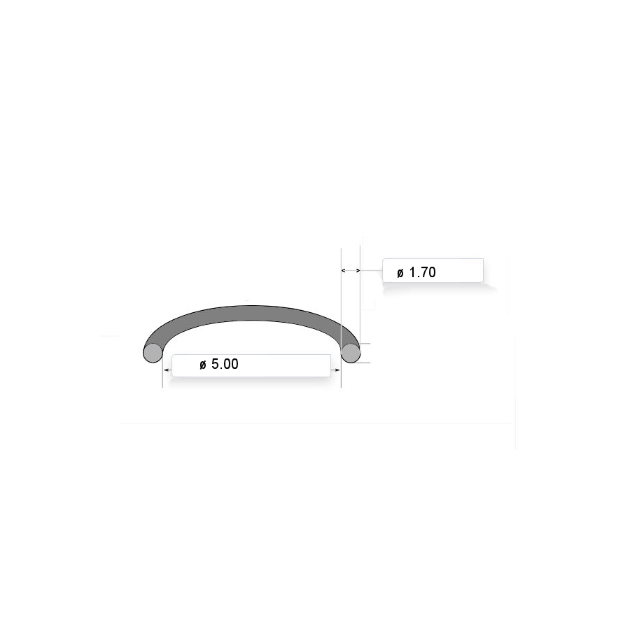 Carburateur - Joint torique liaison - ø 5.00 x1.70 mm