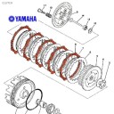 Moteur - Embrayage - Disque garni (x5) - RD125DX - 307-16321-01