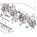 Carburateur -Raccord, Te de liaison - CB750 SF - sevenfifty - (RC42) - 1992-2003