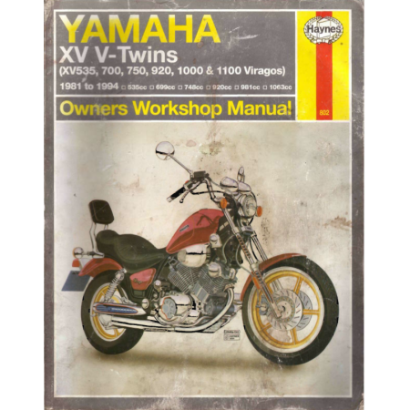 Owners Workshop Manual - YAMAHA XV 535, 700, 920, 1000, 1100 - Version PDF en Anglais