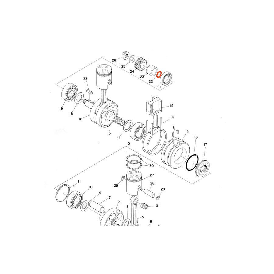 Moteur - Joint torique - 93210-18023 - RD125DX - 