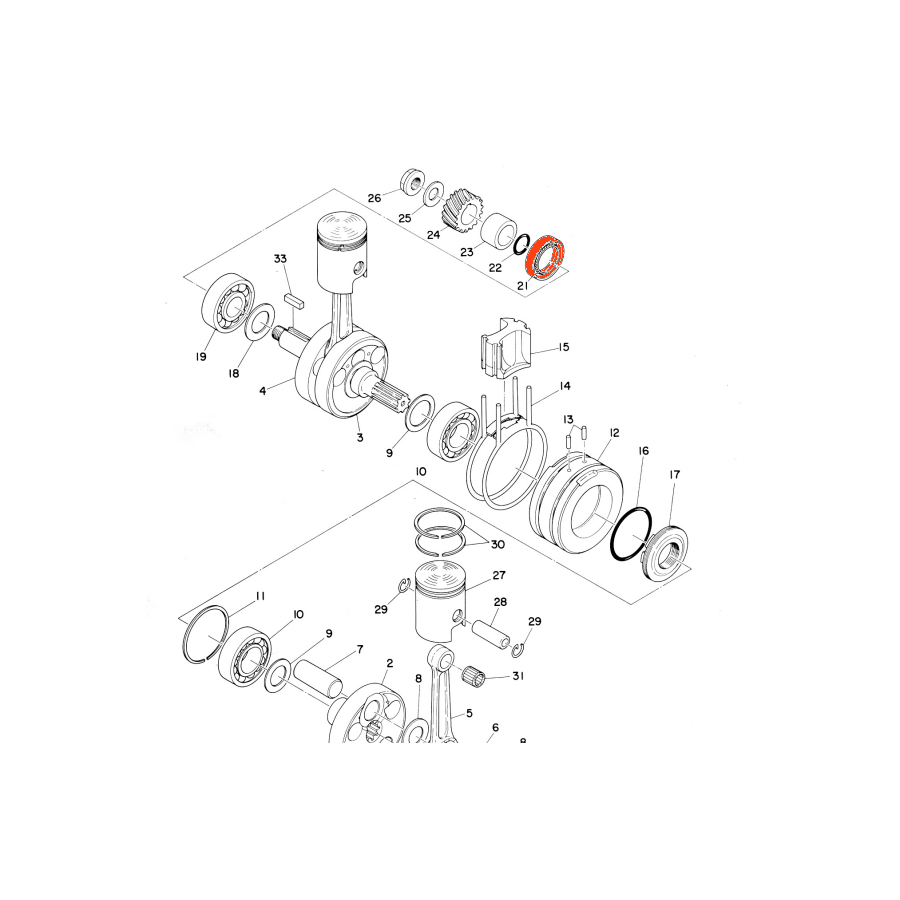 Moteur - Joint a levre - 93103-28011 - RD125DX - 28x40x4mm