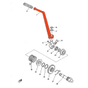 Demarrage - Kick - ref : 278-15611-00 - RD125 - 250 - ... XS500 - ...
