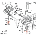 Carburateur - Joint torique (x2) de gicleur - 360-24512-00