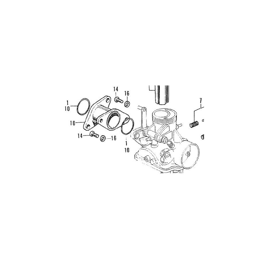 Service Moto Pieces|Echappement - Collecteur - joint CUIVRE (x1) - 31.6x39x4.0mm |Joint collecteur|1,50 €