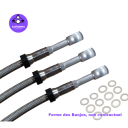 Frein - Durite Aviation - (x3) - Avant - GPX750R (87-91)